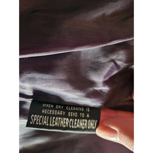 Wilsons Maxima Womens Leather Plum Jacket M - Picture 7 of 8